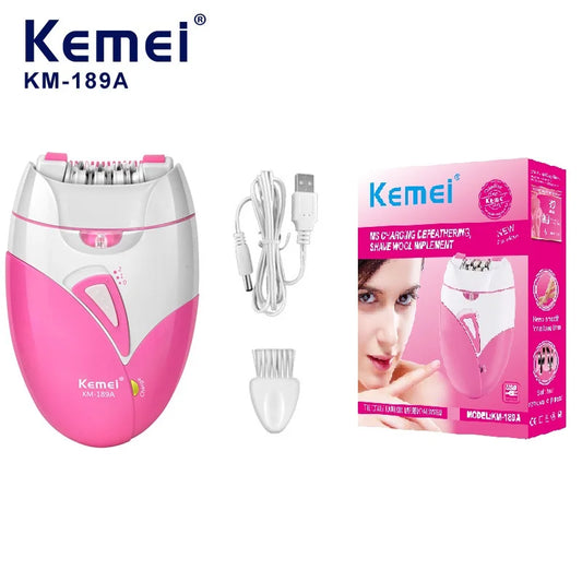 PureSilk™ Kemei – Women’s Electric Body Epilator [Gentle Care + Smooth Finish]