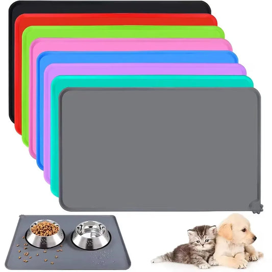 SpillGuard™ – Silicone Pet Feeding Mat [No Mess + Non-Slip Protection]