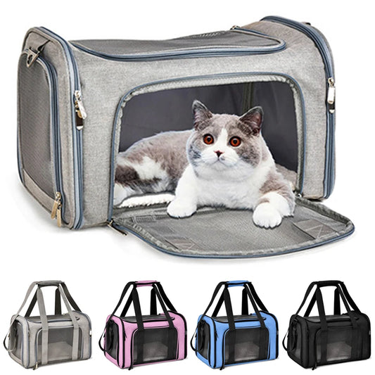 PetVoyage™ – Soft-Sided Backpack Pet Carrier Bag [Comfort Travel + Safe Transport]
