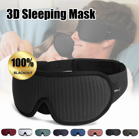 SleepShield 3D™ – 3D Light-Blocking Sleep Mask [Total Darkness + Zero Eye Pressure]