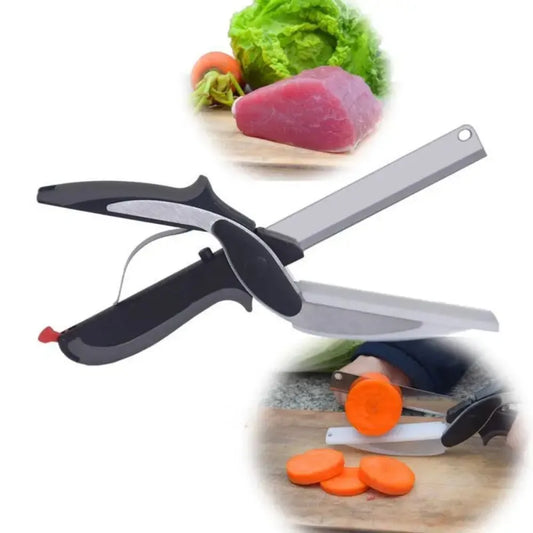 CutMaster™ – 2-in-1 Stainless Steel Kitchen Shears [Powerful Cutting + Easy Separation]